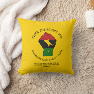 2023 BLACK HISTORY MONTH Resistenz Kissen