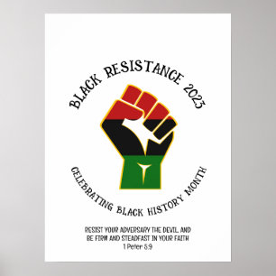 2023 BLACK HISTORY MONTH Resistenz Poster