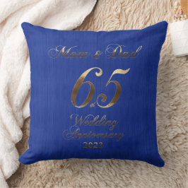 2023 Blue Saphire Hochzeit 65 Jahre Kissen