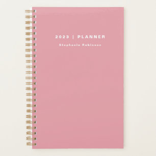 2023 Blush Pink wöchentlich Monatlich Minimalistis Planer