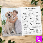 2023 Calendar Pet Dog Kid Custom Photo Magnet Card<br><div class="desc">2023 Yearly Calendar Photo Cards - Send New Year Greetings or include in your Christmas cards, these photo calendar cards are perfect as Christmas and New Year cards to family and friends. Perfect to highlight or circle special family dates, anniversaries, birthdays, pets veterinary appointments or dog grooming, and kids school...</div>