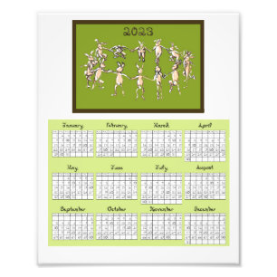 2023 Calendrier Fabric Font Lapins Dansant Photo P