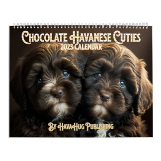 2023 Chocolate Havanese Puppy Calendar by HavaHug Kalender