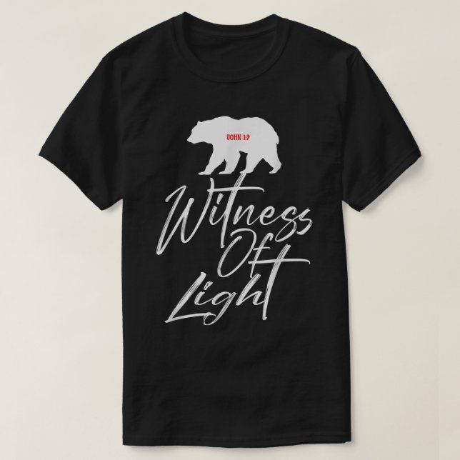2023 Christliches Bekleidungsgeehrter John 17 Bäre T-Shirt (Design vorne)