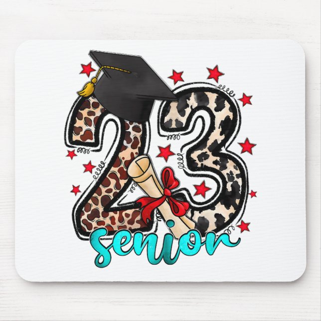 2023 Cowhide Cl von 2023 Abschluss Geschenke Mousepad (Vorne)