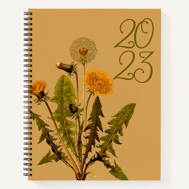 2023 Dandelion Bullet Journal Notizbuch (Vorderseite)