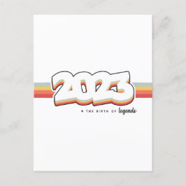 2023 Die Geburt des T - Shirt der Legenden Postkarte