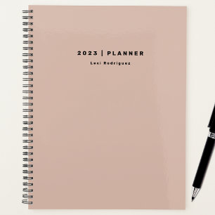 2023 Dusty Pink wöchentlich Monatsstart jederzeit Planer