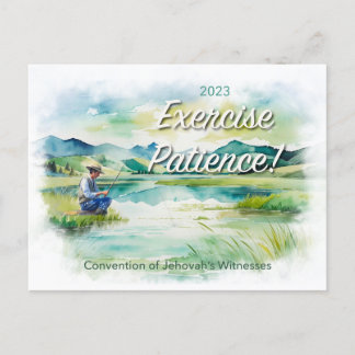 2023 Exercise Patience! Carte postale JW Conventio