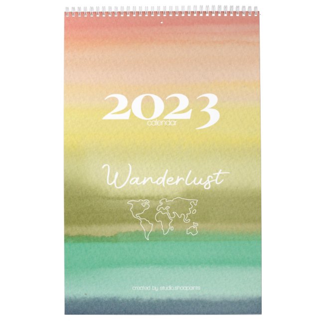 2023 Exklusiver Aquarellkalender Kalender (Titelbild)