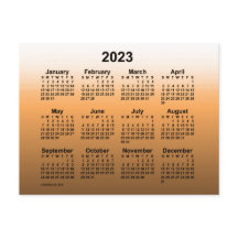 2023 Faded Gold Mini-Kalender von Janz Postcard