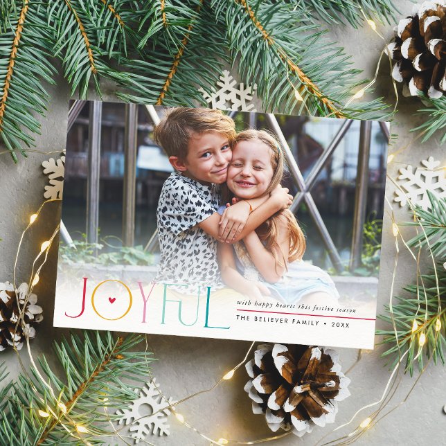 2023 FAMILY FOTO Moderne Kinder JOYFUL farbenfroh Ankündigung (Von Creator hochgeladen)