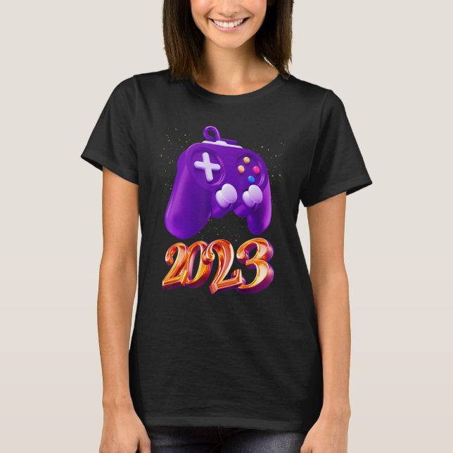 2023 Gaming Level Unlock Video Game Controller B T-Shirt (Vorderseite)