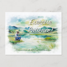 2023 Geduld! JW Convention Postcard