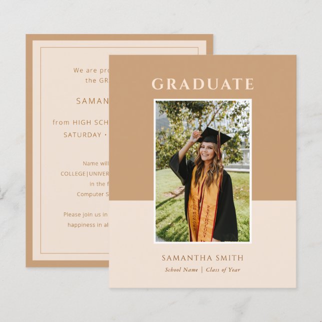 2023 HAUSHALT Gold Moderne Skriptankündigung (Vorne/Hinten)