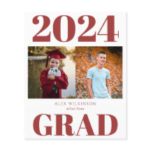 2023 HAUSHALTSPLAN Red Modern 2 Foto Grad Ankündig