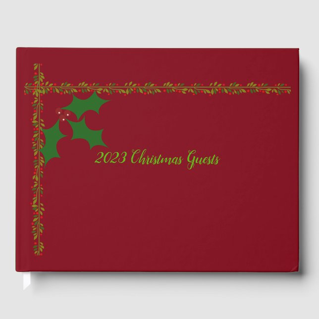 2023 Holiday Guest Book Gästebuch (Vorderseite)