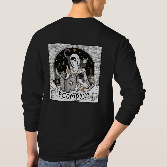 2023 IFComp Langschläfer-T-Shirt T-Shirt (Rückseite)