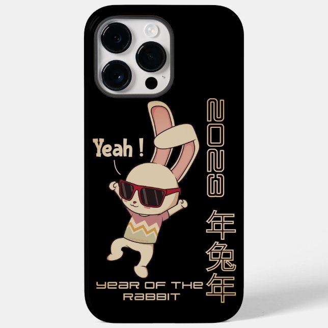 2023 JAHR DER RABBIT chinesischen Geschenkidee Neu Case-Mate iPhone 14 Pro Max Hülle (Rückseite)