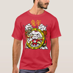 2023 Jahr des Kaninchen Zodiac Chinesisch Neujahr T-Shirt