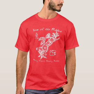 2023 Jahr des Kaninchens chinesischer Zodiaks neu T-Shirt
