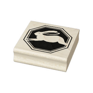 2023 Jahr des Kaninchens Gummistempel