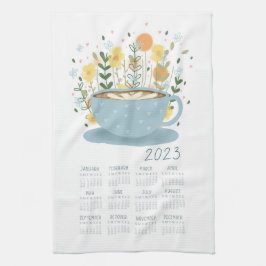 2023 Kaffee Tee Handtuchkalender Wand an Wand Geschirrtuch