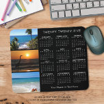 2023 Kalender 3 Foto Personalisiert Schwarz Mousepad<br><div class="desc">Erstellen Sie Ihr eigenes personalisiertes Kalendermauspad mit 3 eigenen Fotos (oder behalte die tropischen Strandbilder), einem Kalender für 2023 im Überblick und personalisiert mit einem Namen, Monogramm, Firmennamen oder anderen benutzerdefinierten Text in bearbeitbarem Weiß, der Sie für die Hintergrundfarbe auswählen (schwarz dargestellt). HILFE: Für Hilfe bei Designänderungen oder Personalisierungen, Farbänderungen,...</div>