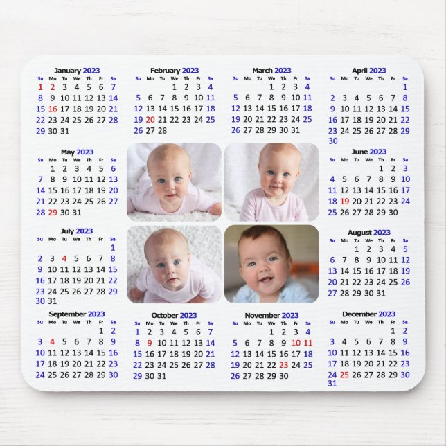 2023 Kalender Benutzerdefiniertes Foto Modernes Mi Mousepad (Vorne)
