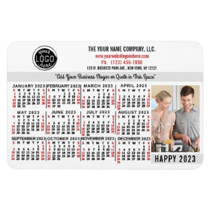2023 Kalender Foto für leicht angepasste Firmenlog Magnet