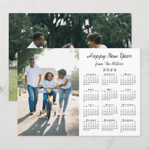 2023 Kalender Modern 2 Foto Frohes Neues Jahr Feiertagskarte
