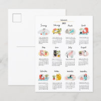 2023 Kalender Niedlicher Cartoon Katzen und Hunde