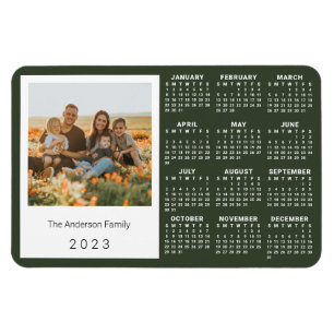 2023 Kalender Personalisiertes Vintages sofortiges Magnet