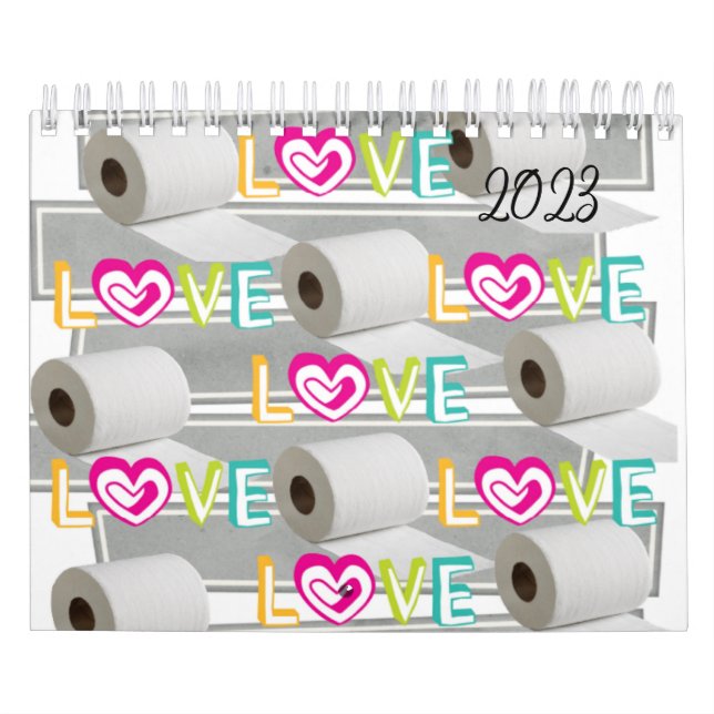 2023 Liebe des Kalenders Toilettenpapier, Enten Kalender (Titelbild)