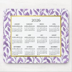 2023 Lila und goldene Weinberge Mousepad