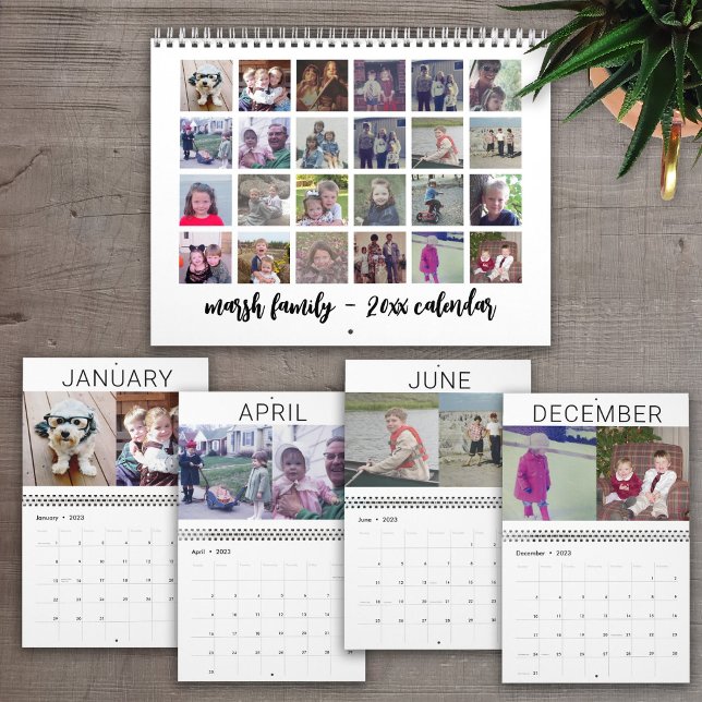 2023 Moderne Familie 24 Foto Minimal Kalender (Von Creator hochgeladen)