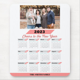 2023 Modernes Foto für Familienmitglieder mit voll Mousepad