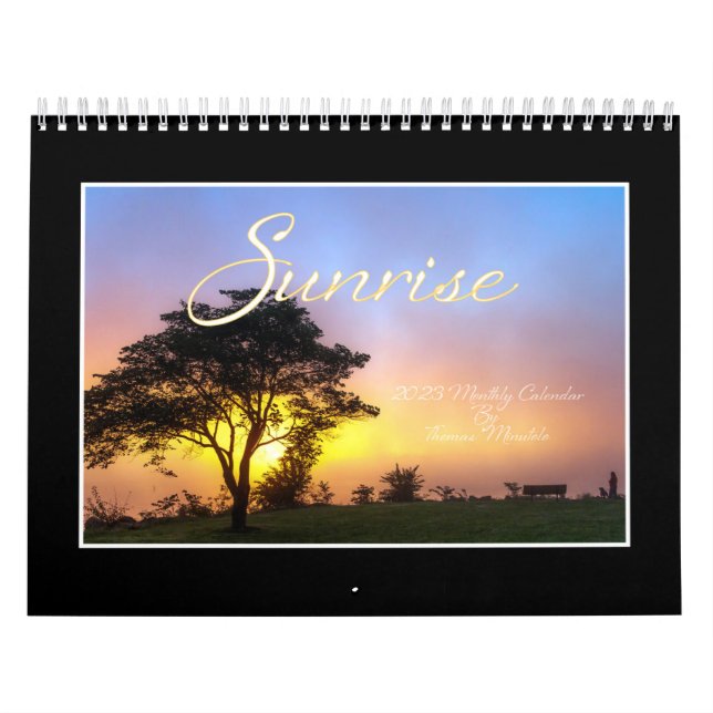 2023 Monatlicher Sonnenaufgangskalender von Thomas Kalender (Titelbild)