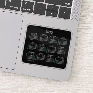 2023 Neon 52 Week ISO Kalender von Janz Aufkleber
