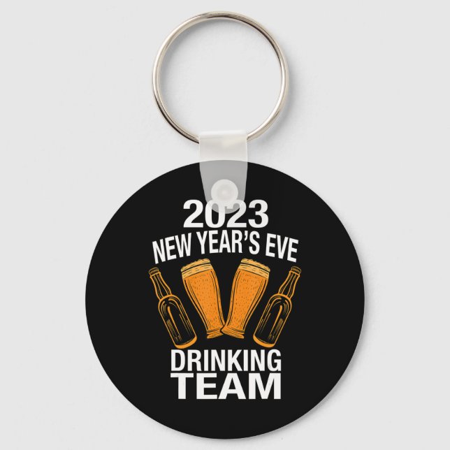 2023 Neues Jahr 's Eve Drinking Team Schlüsselanhänger (Vorderseite)