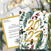 2023 New Year Business Festival Pine Bough Gold