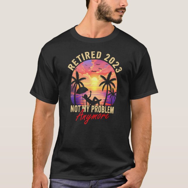 2023 nicht mehr mein Problem Vintager T-Shirt (Vorderseite)