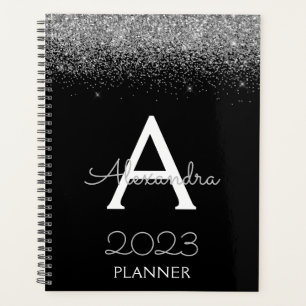 2023 Noir Argent Pailleté Monogramme Luxe Moderne