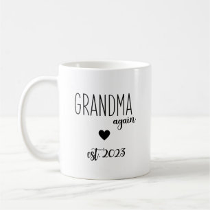 2023 Oma Wieder, Großeltern Ankündigung Kaffeetasse