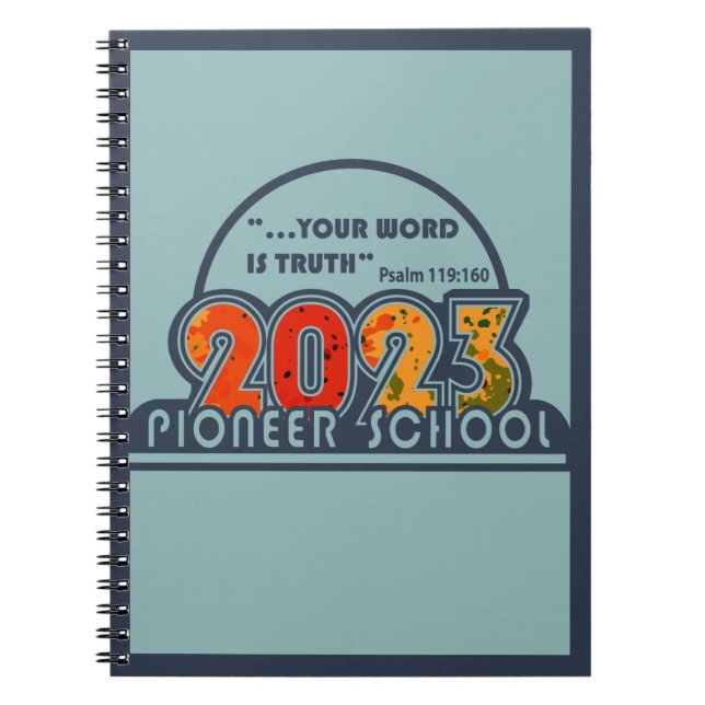 2023 Pioneer School Notebook Notizblock (Vorderseite)