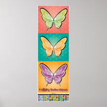 2023 Poster - Pop Butterflies - Buellton.Art