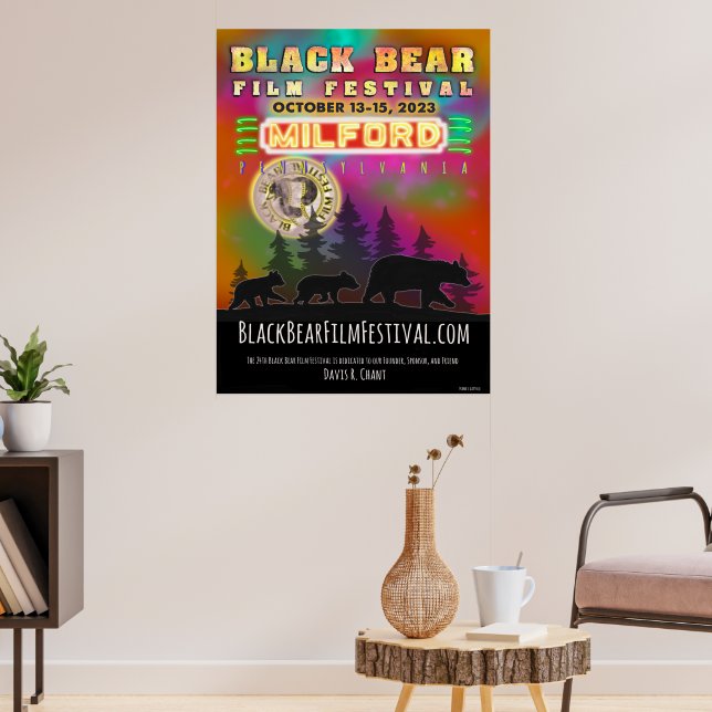 2023 Schwarzer Bär Film Festival Poster (Wohnzimmer 3)