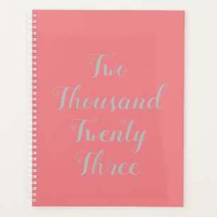 2023 Script-Planer Peach Pink Planer