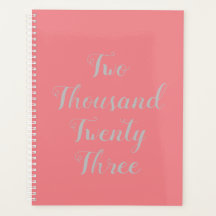 2023 Script Planner Peach rose