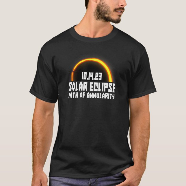 2023 Solar Eclipse Annual - Path of Annularity T-Shirt (Vorderseite)